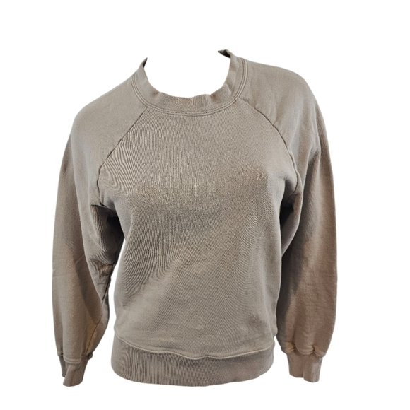 Zella Sweaters - 3/$25 Zella Size XXS Tan Crew Neck Sweater with Ribbed Details